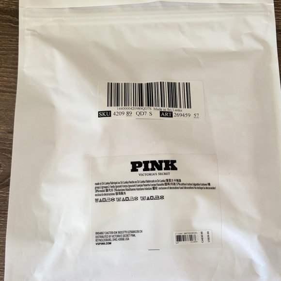 NWT PINK Victoria's Secret Festive Red and White Panty Set - Picture 6 of 7